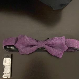 R&w co. Purple bow tie